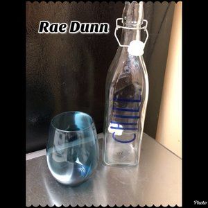 SOLD Rae Dunn Bail & Trigger CHILL Glass Bottle NWT